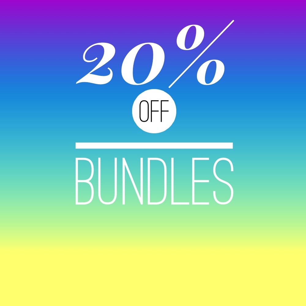 Automatic 20% off bundles of 2 or more items.